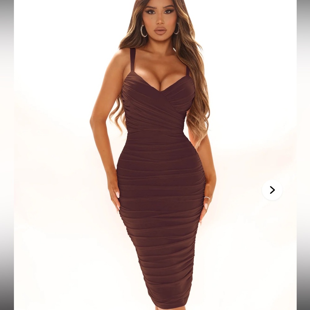 Fashion Nova Chocolate Midi Dress
